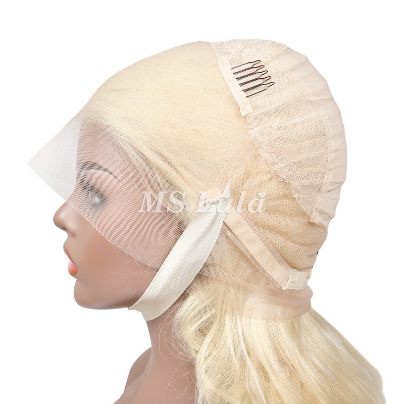 #613 Blonde Color Body Wave 360 Lace Frontal Wig - 图片 7